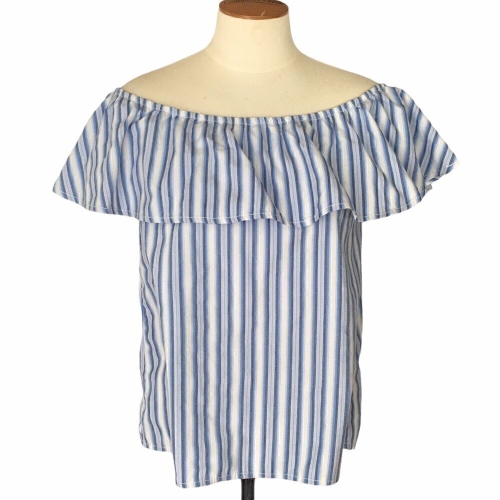 Altar'd State Striped Off Shoulder Top Size XS